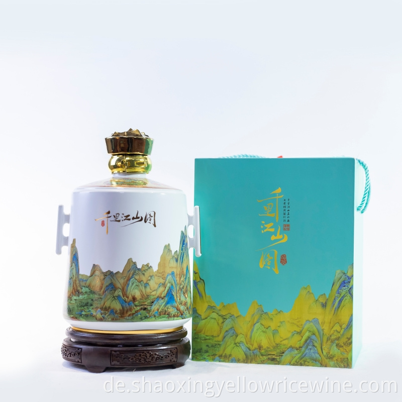 Porcelain Bottle Huadiao Wine Jpg